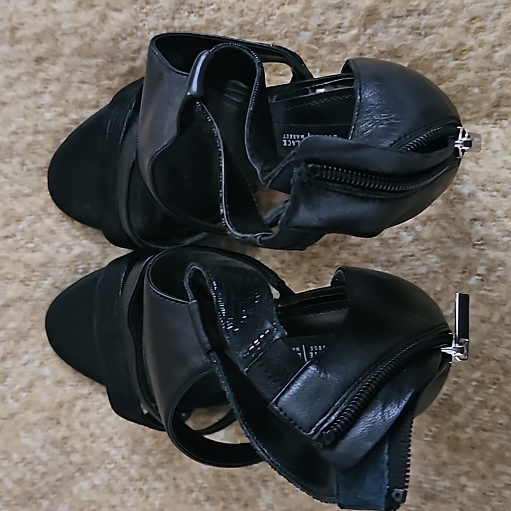 Black 4 inch heels